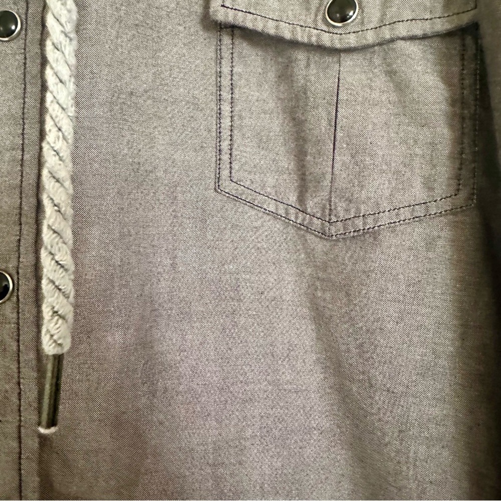 Men’s Dime Grey Light-Weight Skateboard Jacket/Shirt - Picture 2 of 6